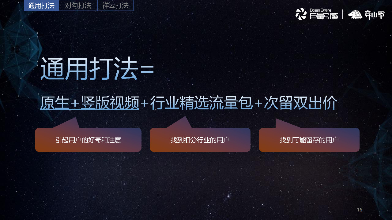 穿山甲效果廣告通用打法