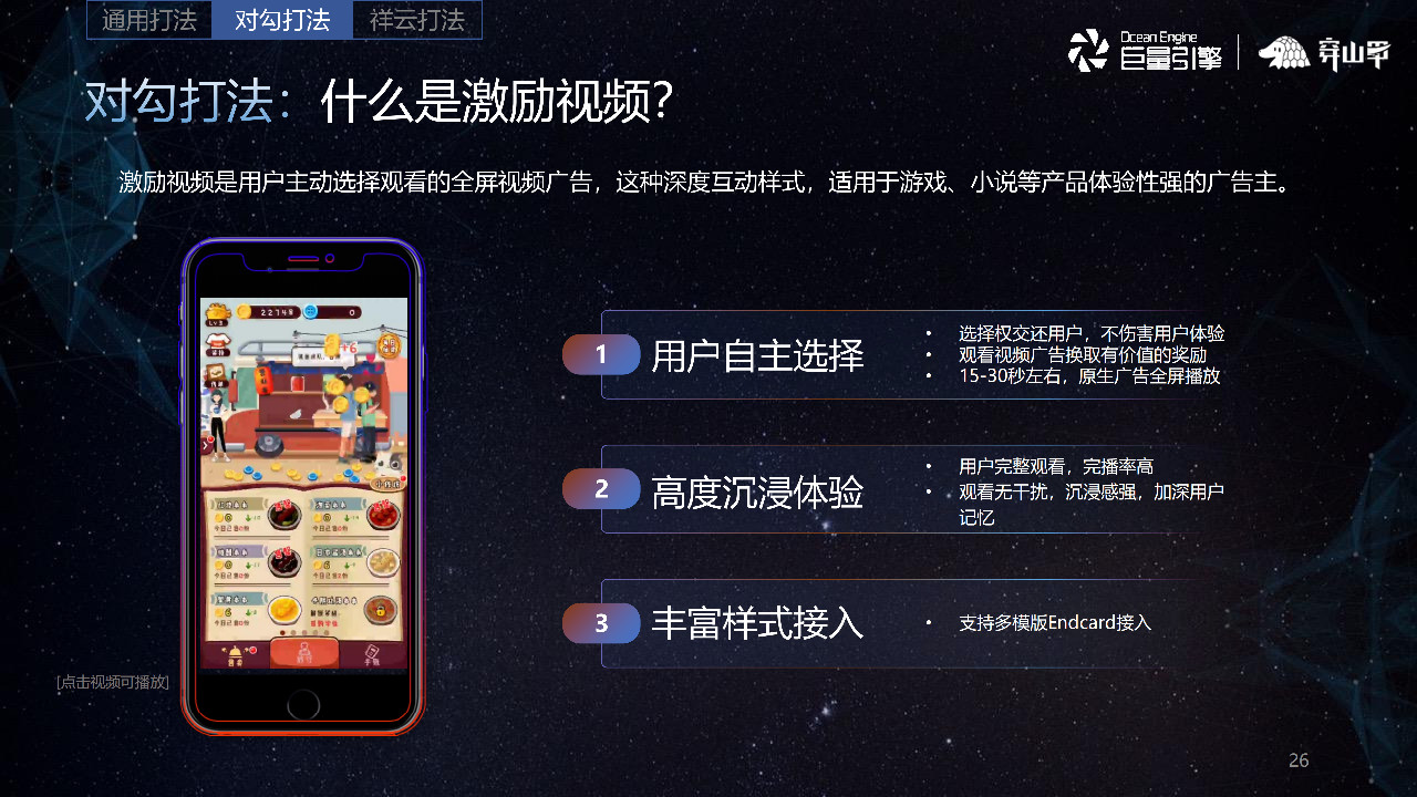 激勵視頻是用戶主動選擇觀看的全屏視頻廣告