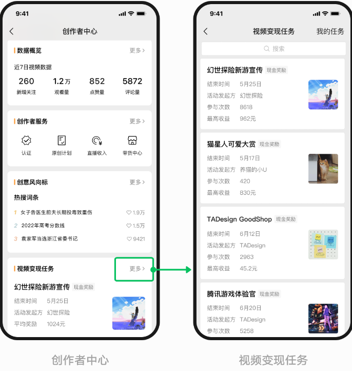 登錄視頻號 “創作者中心 - 視頻變現任務” ，創作者即可選擇感興趣的變現任務參加。