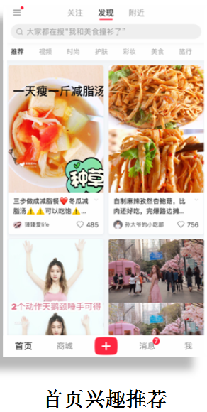 小紅書興趣推薦