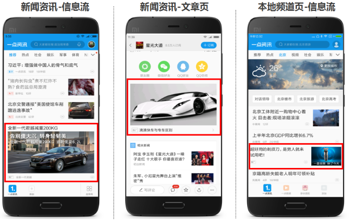 小米新聞資訊廣告——綜合的資訊平臺，以用戶高粘性和推送精準化著稱，日活500萬。