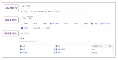 定向標簽、定向包、意圖詞報表功能，助力vivo廣告精確投放！