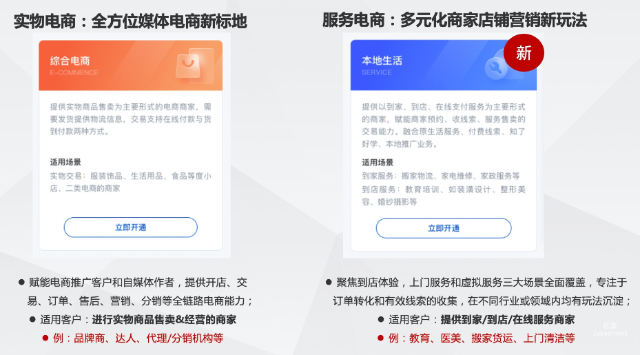 為商家提供實物+服務