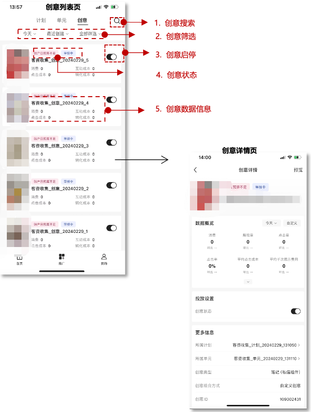 小紅書廣告創意詳情頁