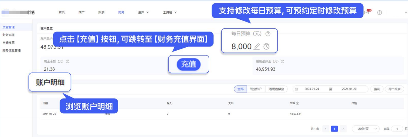 vivo廣告財務模塊資金管理
