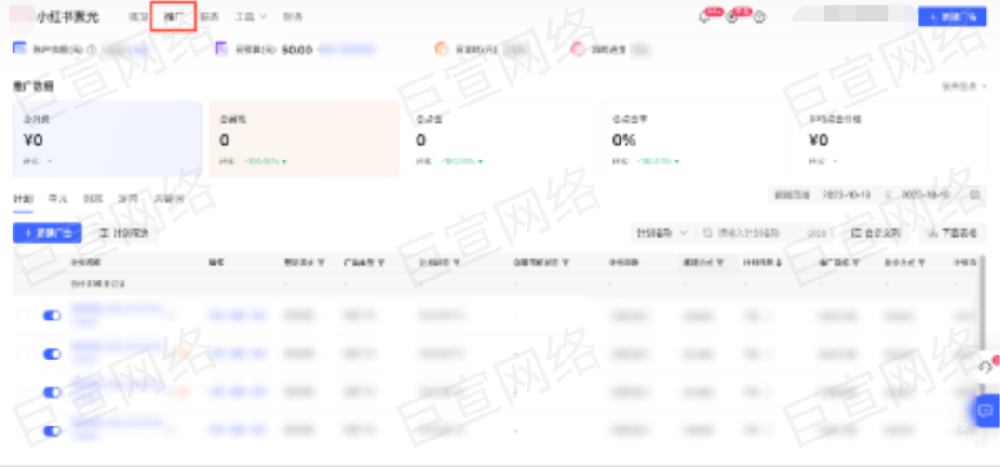 小紅書廣告推廣頁