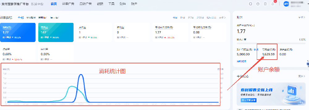 支付寶廣告后臺